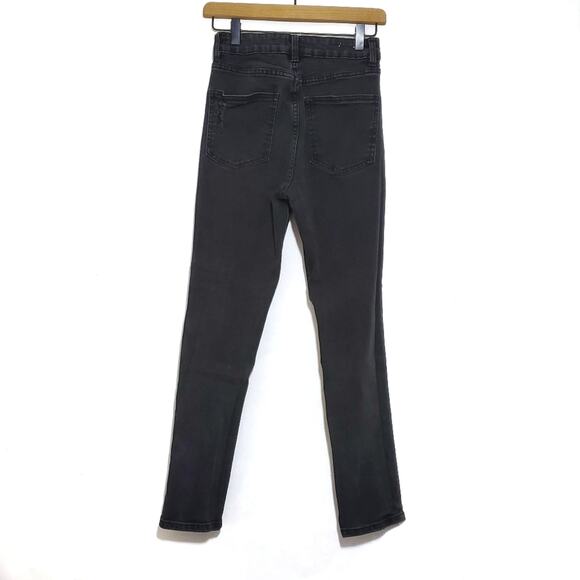 Cotton On | High 90s High Rise Distressed Trashed Black Denim Jeans - Picture 2 of 7